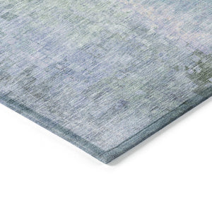 HomeRoots 5' X 8' Pale Aqua and Lavender Abstract Rug – Stylish, Washable Accent for Indoor & Outdoor Spaces! 639936