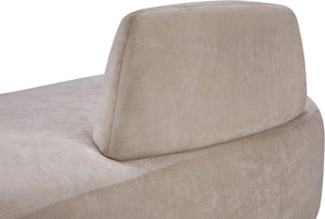 Meridian Furniture Argyle Reversible Chaise Lounge Sofa with Plush Upholstery for Modern Living Room Comfort Beige Chenille Fabric 639Beige-Chaise