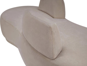 Meridian Furniture Argyle Reversible Chaise Lounge Sofa with Plush Upholstery for Modern Living Room Comfort Beige Chenille Fabric 639Beige-Chaise