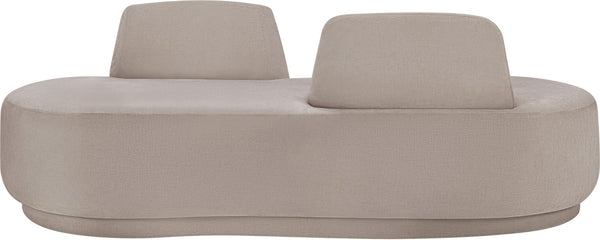 Meridian Furniture Argyle Reversible Chaise Lounge Sofa with Plush Upholstery for Modern Living Room Comfort Beige Chenille Fabric 639Beige-Chaise
