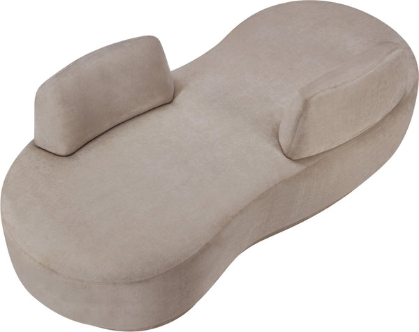 Meridian Furniture Argyle Reversible Chaise Lounge Sofa with Plush Upholstery for Modern Living Room Comfort Beige Chenille Fabric 639Beige-Chaise