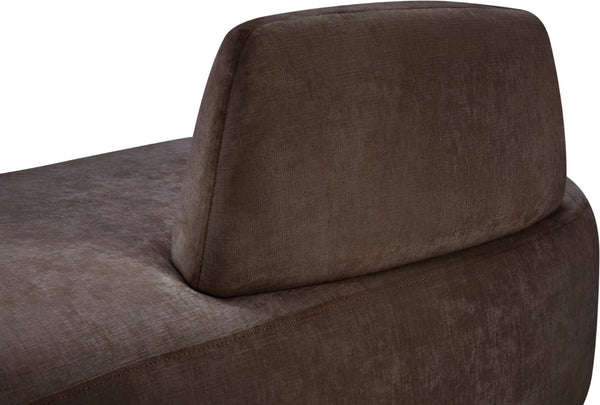 Meridian Furniture Argyle Reversible Chaise Lounge Sofa with Plush Upholstery for Modern Living Room Comfort Brown Chenille Fabric 639Brown-Chaise