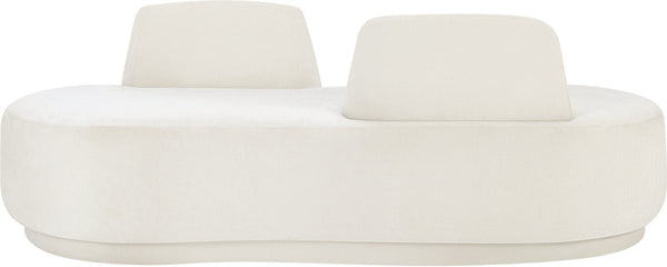 Meridian Furniture Argyle Reversible Chaise Lounge Sofa with Plush Upholstery for Modern Living Room Comfort Cream Chenille Fabric 639Cream-Chaise
