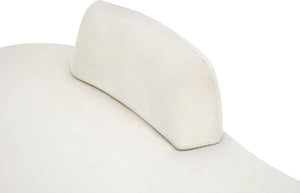 Meridian Furniture Argyle Reversible Chaise Lounge Sofa with Plush Upholstery for Modern Living Room Comfort Cream Chenille Fabric 639Cream-Chaise
