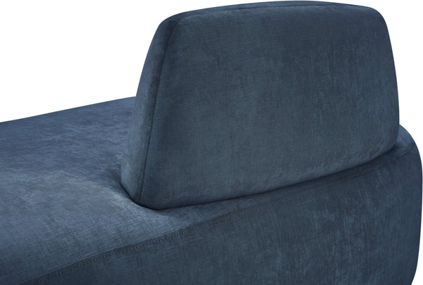 Meridian Furniture Argyle Reversible Chaise Lounge Sofa with Plush Upholstery for Modern Living Room Comfort Light Blue Chenille Fabric 639LtBlu-Chaise