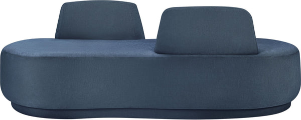 Meridian Furniture Argyle Reversible Chaise Lounge Sofa with Plush Upholstery for Modern Living Room Comfort Light Blue Chenille Fabric 639LtBlu-Chaise
