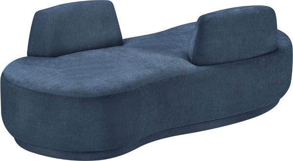 Meridian Furniture Argyle Reversible Chaise Lounge Sofa with Plush Upholstery for Modern Living Room Comfort Light Blue Chenille Fabric 639LtBlu-Chaise