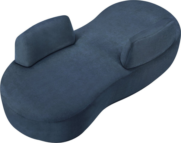 Meridian Furniture Argyle Reversible Chaise Lounge Sofa with Plush Upholstery for Modern Living Room Comfort Light Blue Chenille Fabric 639LtBlu-Chaise