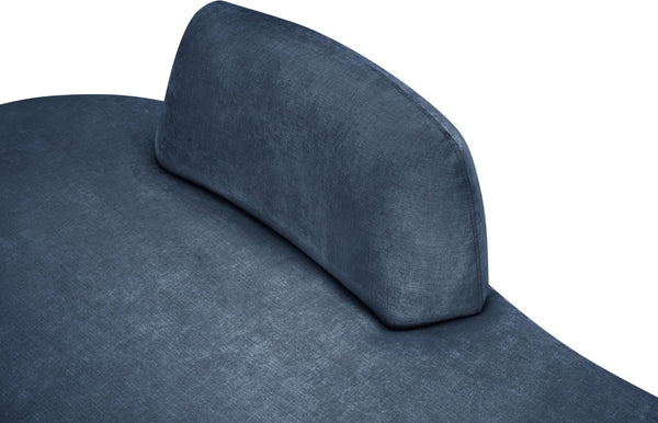 Meridian Furniture Argyle Reversible Chaise Lounge Sofa with Plush Upholstery for Modern Living Room Comfort Light Blue Chenille Fabric 639LtBlu-Chaise