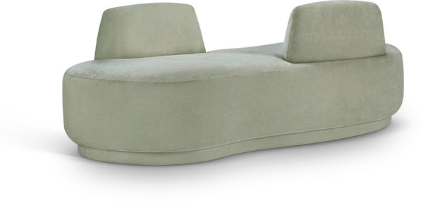 Meridian Furniture Argyle Reversible Chaise Lounge Sofa with Plush Upholstery for Modern Living Room Comfort Mint Chenille Fabric 639Mint-Chaise