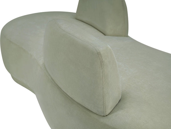 Meridian Furniture Argyle Reversible Chaise Lounge Sofa with Plush Upholstery for Modern Living Room Comfort Mint Chenille Fabric 639Mint-Chaise