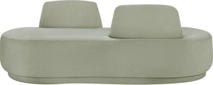 Meridian Furniture Argyle Reversible Chaise Lounge Sofa with Plush Upholstery for Modern Living Room Comfort Mint Chenille Fabric 639Mint-Chaise