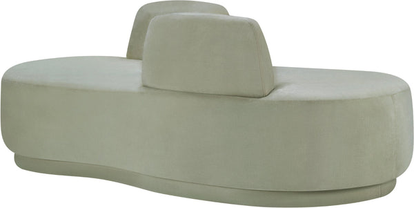 Meridian Furniture Argyle Reversible Chaise Lounge Sofa with Plush Upholstery for Modern Living Room Comfort Mint Chenille Fabric 639Mint-Chaise