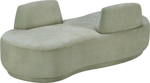 Meridian Furniture Argyle Reversible Chaise Lounge Sofa with Plush Upholstery for Modern Living Room Comfort Mint Chenille Fabric 639Mint-Chaise