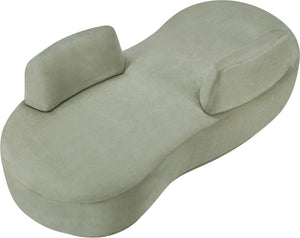 Meridian Furniture Argyle Reversible Chaise Lounge Sofa with Plush Upholstery for Modern Living Room Comfort Mint Chenille Fabric 639Mint-Chaise