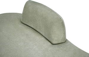 Meridian Furniture Argyle Reversible Chaise Lounge Sofa with Plush Upholstery for Modern Living Room Comfort Mint Chenille Fabric 639Mint-Chaise