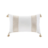 Anslee Cottage/Country Embroidered Cotton Oblong Decorative Pillow