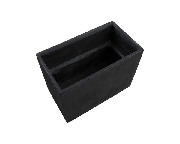 Sunpan LEILANI PLANTER - MEDIUM - ELEGANT ANTIQUE BRONZE DESIGN FOR UPSCALE INTERIORS & OUTDOOR SPACES Black 111142