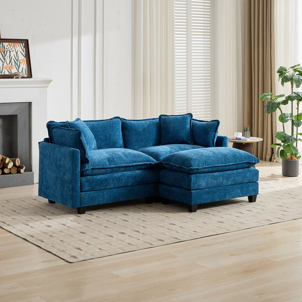 English Elm Cloud Sofa Loveseat – Modern Chenille Loveseat With Ergonomic Support & Easy Assembly For Cozy Spaces W1143S00047