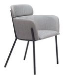 Bremor Dining Chair - Set of 2 Slate Gray 110171 Zuo Modern