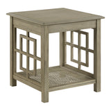 OSP Home Furnishings Cambridge Side Table Bone Finish