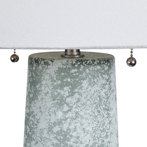 Crestview Collection 30.5"H Stylish Glass Table Lamp Set Of 2 With Elegant Shades - Perfect For Home Decor & Lighting   Cvazbs138