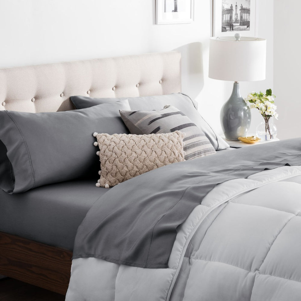 English Elm Weekender Tencel Sheet Set, King Size In Slate - Luxuriously Soft, Cool, And Deep-Pocket Design B350P394958-GIGA