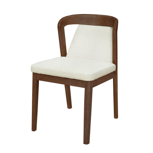 English Elm Christopher Knight Home® - Upholstered Backrest Armless Dining Chairs - Sleek Mid-Century Fabric Seats on Durable Oak Frame, 300lb Capacity Camel,Walnut N771P346002V