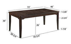 English Elm 5pc Round Dining Set with Woodgrain Top and Metal Frame, Curved Upholstered Chairs for Modern Homes Brown,Dark Oak,Light Gray 43.5 L x 75 W x 6.5 H B2741S00536