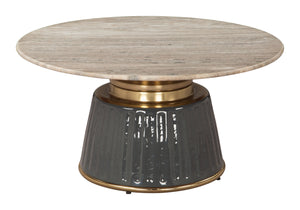 Zuo Modern Glasa Coffee Table Multicolor - Chic Modern Design With High-quality Marble, Mdf, And Iron Finish Multicolor Natural Marble,Mdf,Iron 110626-zuo-modern