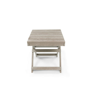 English Elm Seaview Recycled Hdpe Outdoor Folding Side Table Uv Resistant Patio Deck Use Sand B2745P409727