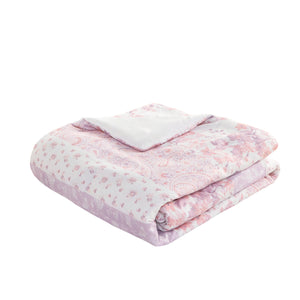 English Elm Floral Paisley Comforter Set Twin/Twin XL - Soft Microfiber, Anti-Microbial, Decorative Pillows Pink 19.68 L x 12.99 W x 7.09 H B035P294218