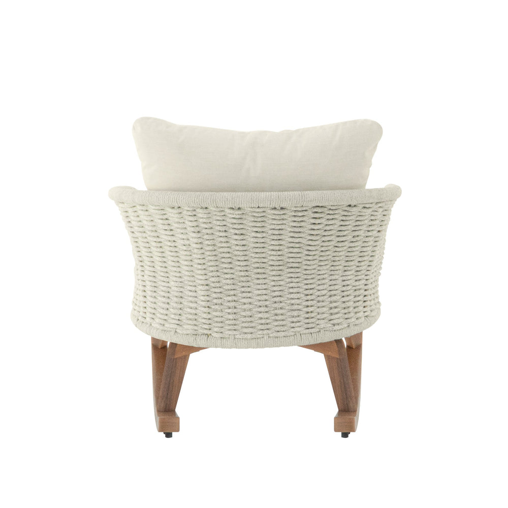 English Elm Christopher Knight Home® - Contemporary Beige Wicker Rocking Chair with Plush Polyester Cushions, Solid Wood Frame, Patio-Ready Comfort N767P305079A
