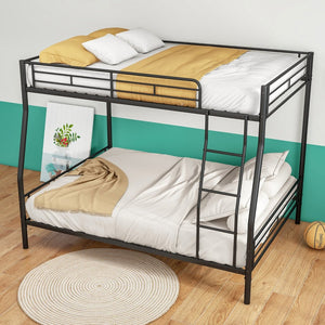 English Elm Heavy Duty Steel Full Over Queen Bunk Bed Adult Guest Room Powder Coat Frame W840S00001