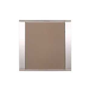 English Elm Cape Coral Frosted Tempered Glass Outdoor Side Table with Rust Resistant Aluminum Frame 65810.00