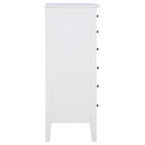 English Elm Talia Eight Drawer Chest with Rattan Fronts and Felt Lined Coastal Bedroom Storage B062P440322