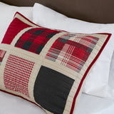 Woolrich Huntington Lodge/Cabin 100% Cotton Oversized Quilt Mini Set WR14-1724 Red