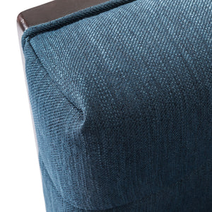 English Elm Christopher Knight Home® - CLUB Navy Blue Button-Tufted Waffle Stitch Club Chair with Rubberwood Frame, Mid-Century Modern Comfort and Style 70471.00