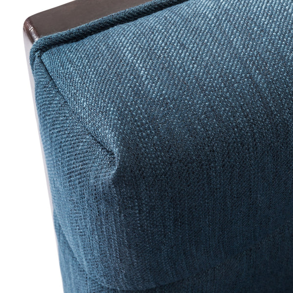 English Elm Christopher Knight Home® - CLUB Navy Blue Button-Tufted Waffle Stitch Club Chair with Rubberwood Frame, Mid-Century Modern Comfort and Style 70471.00