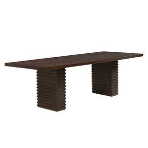 English Elm Christopher Knight Home® - 95Inches Espresso Dining Table - Modern Industrial Design For 6-10 Guests, Solid Wood & Durability N771P346933O_N771P346934O