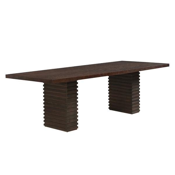 English Elm Christopher Knight Home® - 95Inches Espresso Dining Table - Modern Industrial Design For 6-10 Guests, Solid Wood & Durability N771P346933O_N771P346934O
