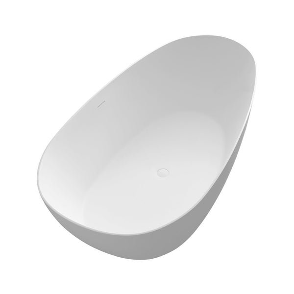 English Elm 67 Inch Freestanding Soaking Tub Eco Stone Resin Matte Finish Spa Bath Retreat T3785P353950