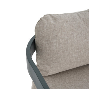 English Elm Christopher Knight Home® - Pula Outdoor Aluminum Dining Chair Set of 2 — Weather‑Resistant Lightweight Frames with Plush Cushions Beige+Black N775P221509B