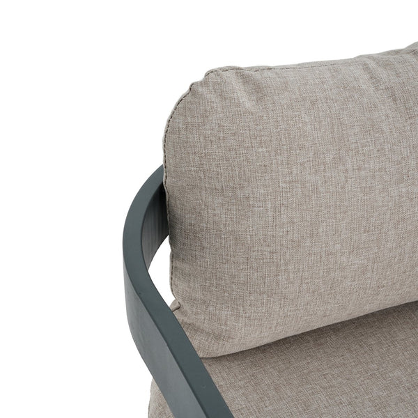 English Elm Christopher Knight Home® - Pula Outdoor Aluminum Dining Chair Set of 2 — Weather‑Resistant Lightweight Frames with Plush Cushions Beige+Black N775P221509B