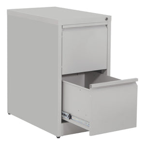 OSP Home Furnishings 2-drawer Metal File Cabinet Fully Assembled for Office Storage and Letter Size Filing 2-Drawer VF2DR-G