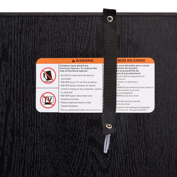 English Elm 72.4" Tall Storage Cabinet with 8 Doors and 4 Shelves, Elegant Oak Finish Freestanding Organizer for Entryway Black W1758P300141