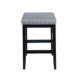 Christopher Knight Home® - Noble House - Greely Contemporary Farmhouse Upholstered Fabric Barstools (Set of 2)