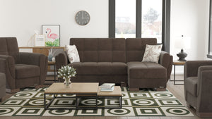 English Elm Primenest Versatile Upholstered Chaise Lounge - Convertible Sleeper With Storage & Pillows Included B030P303518-GIGA