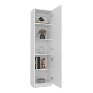 English Elm Home Vertical Freestanding Bookcase with Open Shelving and Enclosed Lower Cabinet B070P487572