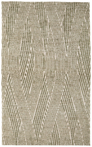 Feizy Rugs Colton Modern Abstract Polyester Rug - Stain Resistant, Soft & Durable For High Traffic Areas Green,Tan Polyester 8748a53fgrn000f00